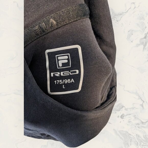 Fila Black Heritage In Mountain Street Style Logo Black Hoodie Size Large - Picture 11 of 13